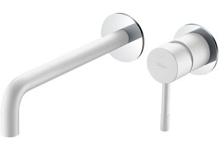 Встраиваемый смеситель для раковины Boheme Uno 465-WCR белый/хром